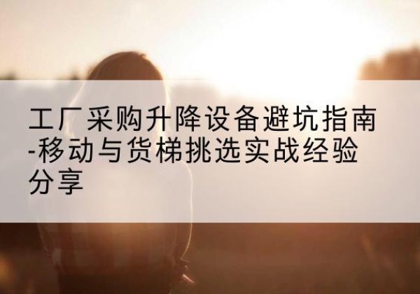 台前移动式升降机怎么选-工厂采购升降设备避坑指南-移动与货梯挑选实战经验分享